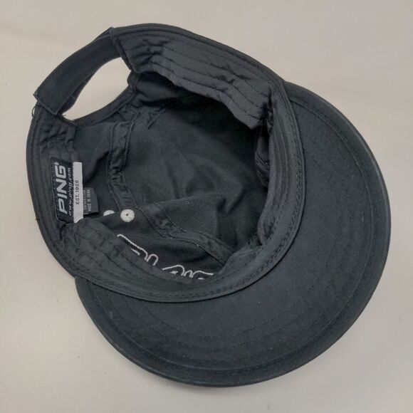 PING Women's Golf Cadet Cap Black Adjustable Embroidered Logo - Picture 6 of 8
